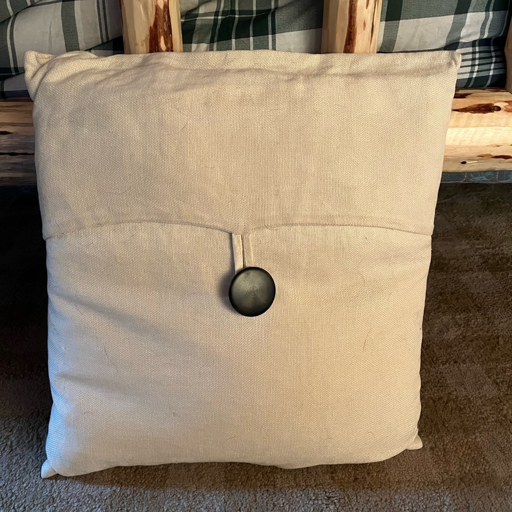 Pottery barn decorative ivory pillow cover
